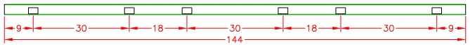 Rail Punching Layout 7144-RP and 10144-RP