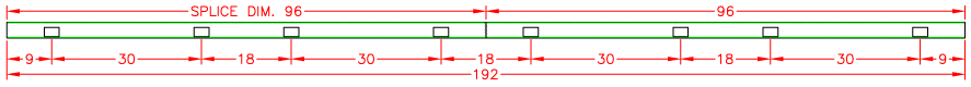 Rail Punching Layout 7192-RP and 10192-RP